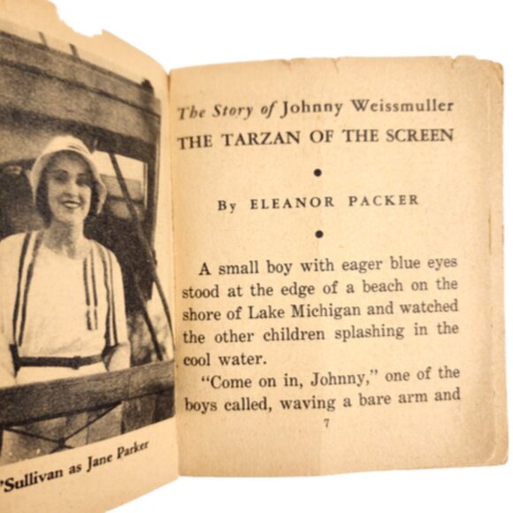 The Story of Johnny Weissmuller The TARZAN of Screen 1934 BIG LITTLE BOOK #778 - Picture 4 of 9